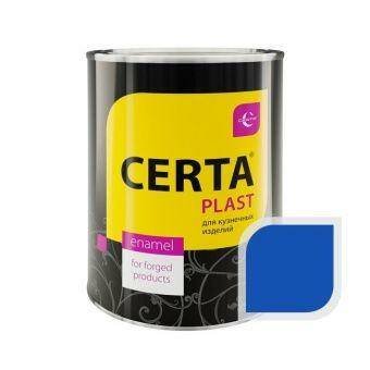 Эмаль по металлу ЦЕРТА-ПЛАСТ синяя 0,8 кг