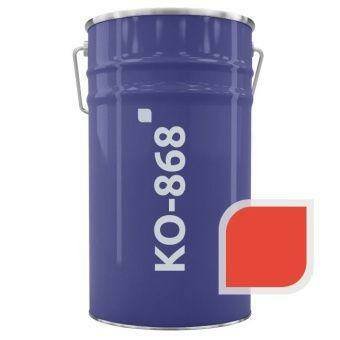 Эмаль термостойкая КО-868 красная RAL 3001 до 400 °C 25 кг